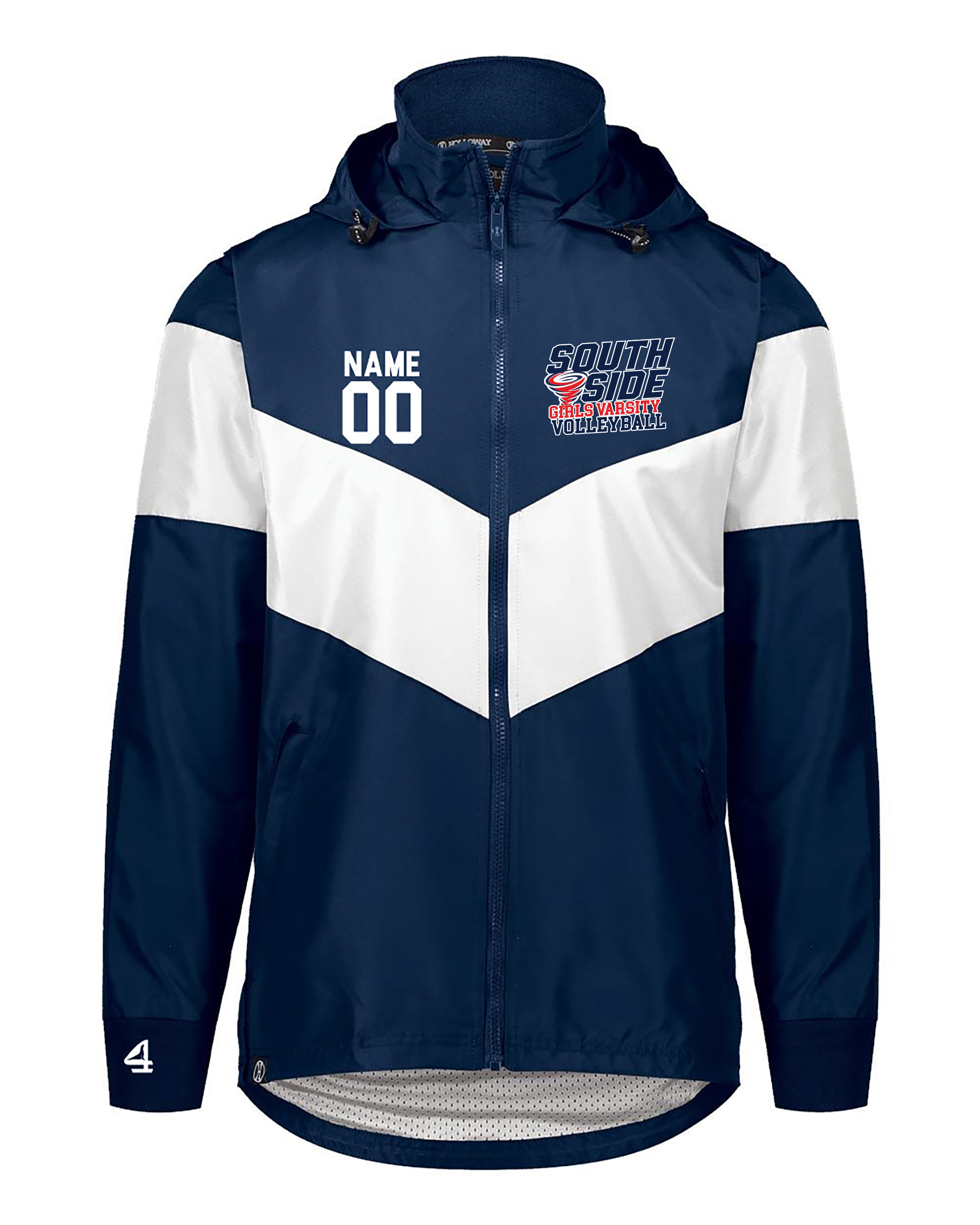SOUTH SIDE GIRLS VARSITY VOLLEYBALL hooded Jacket