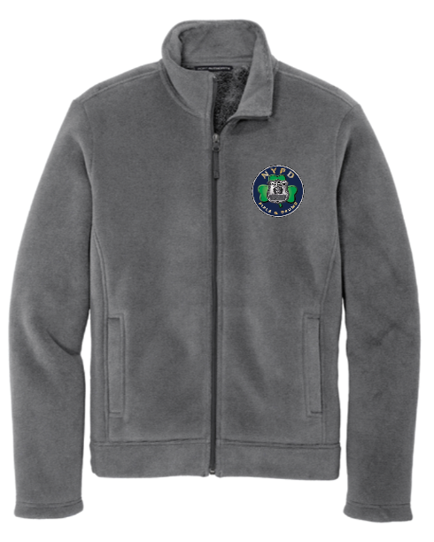 NYPD PIPES AND DRUMS Embroidered Brushed Fleece Jackeet