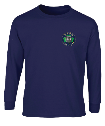 NYPD PIPES AND DRUMS Emerald Society Flag Long Sleeve shirt