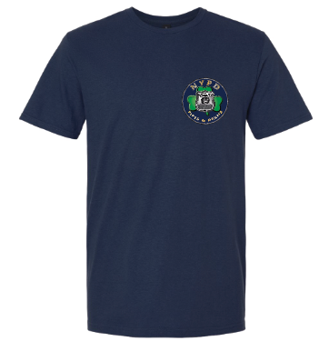 NYPD PIPES AND DRUMS Emerald Society Flag Short Sleeve Tee