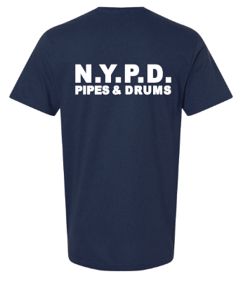 NYPD PIPES AND DRUMS Initials Short Sleeve Tee