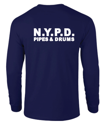 NYPD PIPES AND DRUMS initials Long Sleeve shirt