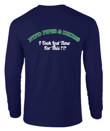 NYPD PIPES AND DRUMS Time Long Sleeve shirt