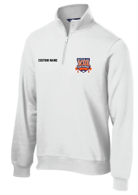 NASSAU COUNTY FLAG COACHING ASSOCIATION Embroidered 1/4 zip sweatshirt