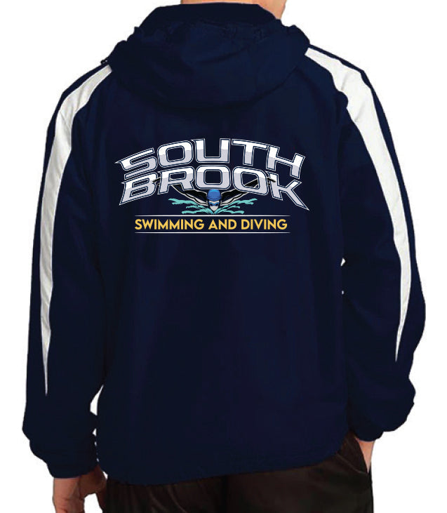 South Brook Swimming and Diving Logo Windbreaker