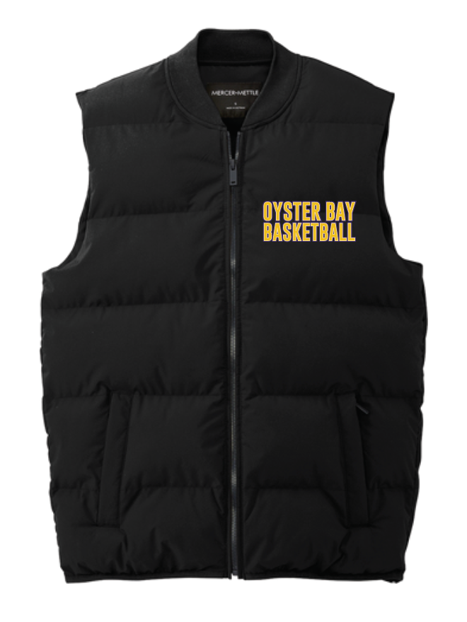 Oyster Bay Basketball Embroidered Puffer Jaket