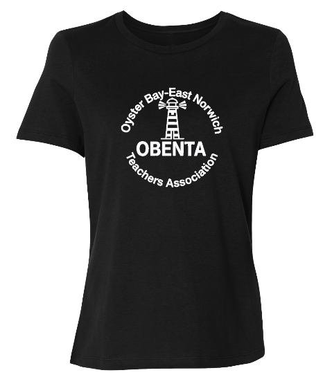 OYSTER BAY TEACHERS ASSOCIATION LADIES RELAXED JERSEY GRAPHIC TEE