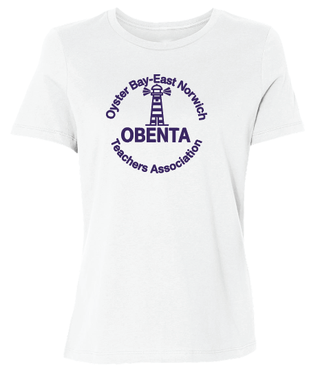 OYSTER BAY TEACHERS ASSOCIATION LADIES RELAXED JERSEY GRAPHIC TEE