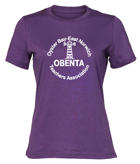 OYSTER BAY TEACHERS ASSOCIATION LADIES RELAXED JERSEY GRAPHIC TEE