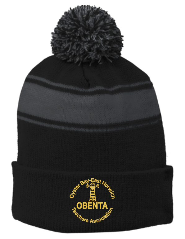 OYSTER BAY TEACHERS ASSOCIATION EMBROIDERED POM POM BEANIE