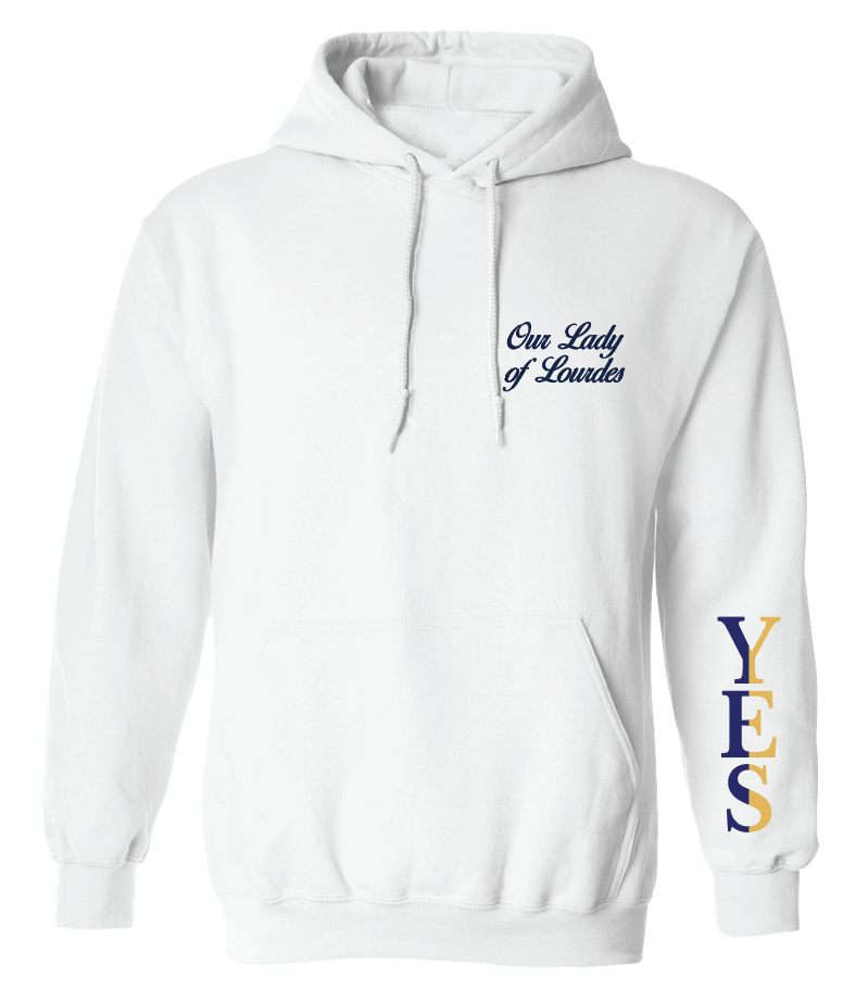 OUR LADY OF LOURDES 26-27 HOODIE 18500
