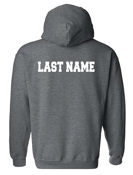 Oceanside Lacrosse Hoodie Name Top Back