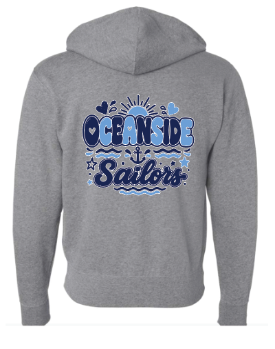 OCEANSIDE 6TH GRADE FUNDRAISER FULL ZIP HOODIE DESIGN 2