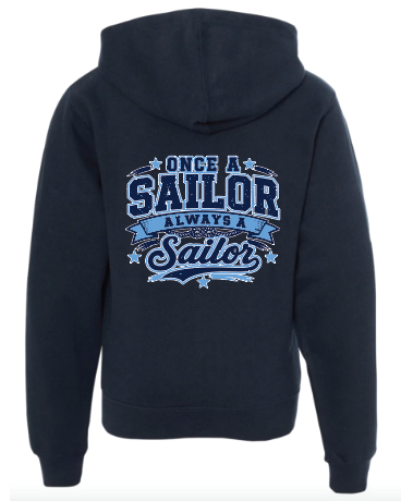 OCEANSIDE 6TH GRADE FUNDRAISER YOUTH FULL ZIP HOODIE DESIGN 2
