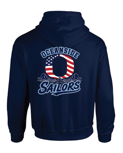 OCEANSIDE SCHOOL USA FLAG "O" HOODIE