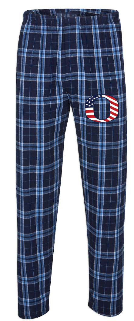 OCEANSIDE SCHOOL 8 USA FLAG "O" FLANNEL PJ PANTS