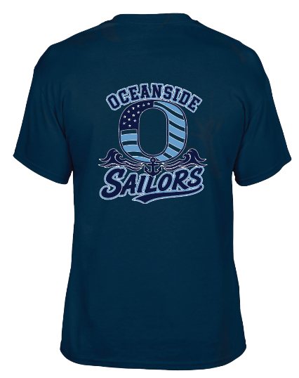 OCEANSIDE SCHOOL 8 BLUE SAILORS T-SHIRT