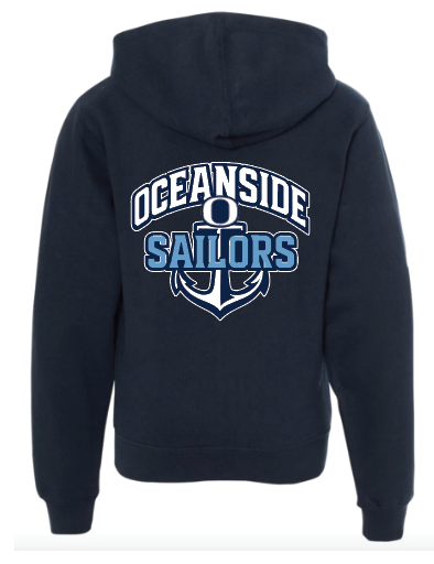 Oceanside School 9E Youth Full zip Hoodie