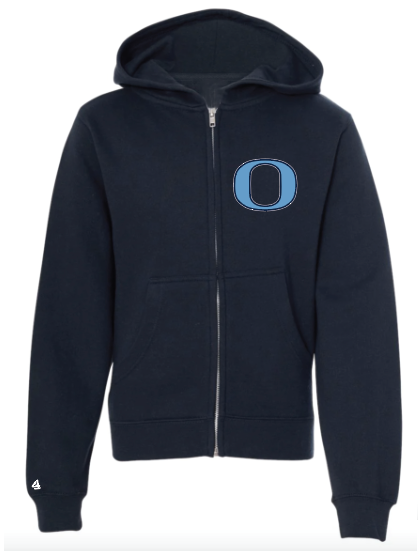 Oceanside School 9E Youth Full zip Hoodie