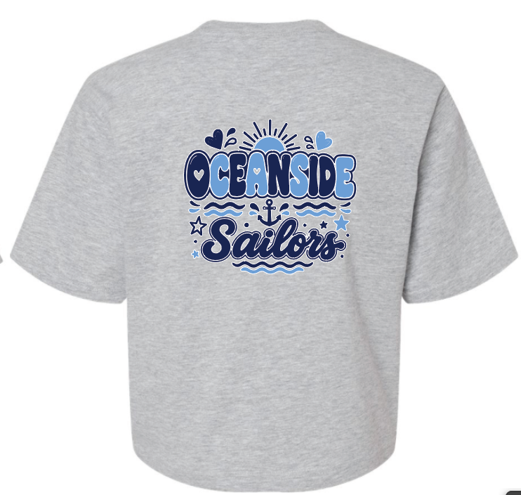 OCEANSIDE 6TH GRADE FUNDRAISER WOMEN'S BOXY T-SHIRT DESIGN 1