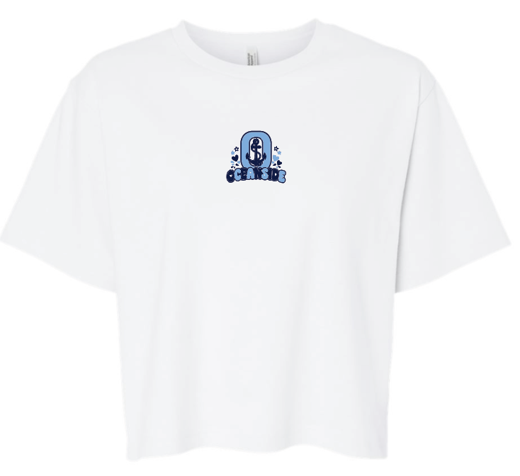 OCEANSIDE 6TH GRADE FUNDRAISER WOMEN'S BOXY T-SHIRT DESIGN 1