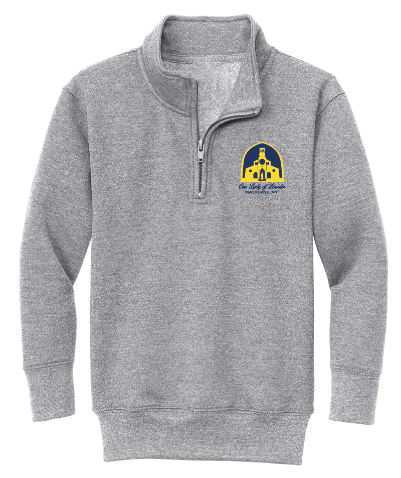 OUR LADY OF LOURDES Embroidered Youth 1/4 Zips