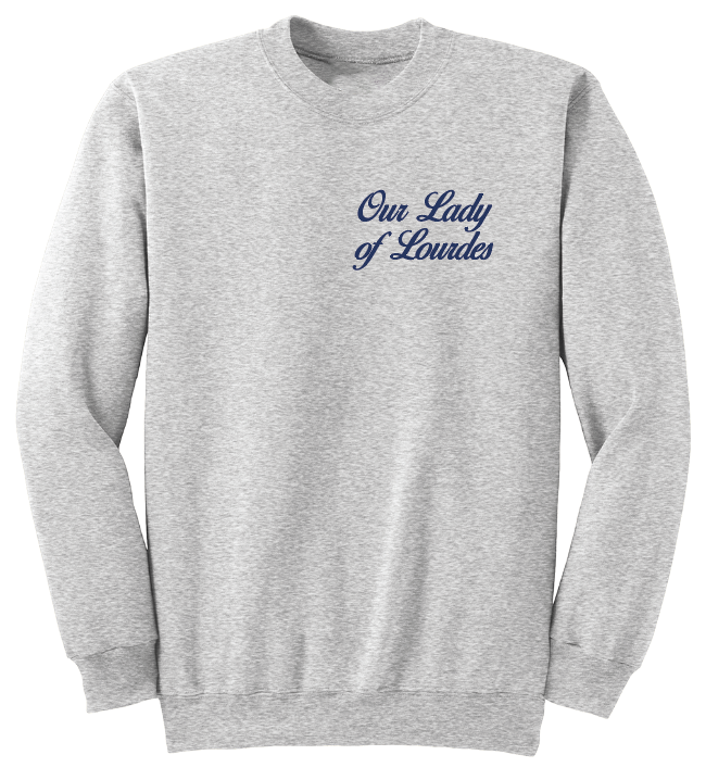 OUR LADY OF LOURDES CREWNECK