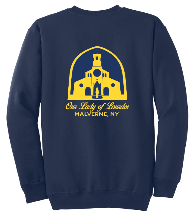 OUR LADY OF LOURDES CREWNECK