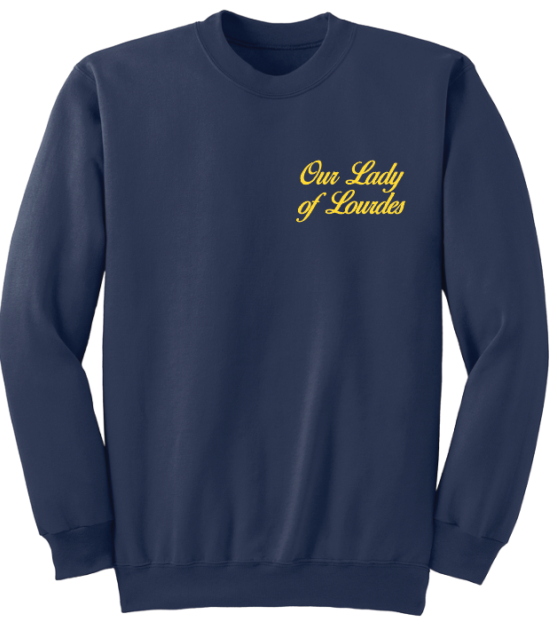 OUR LADY OF LOURDES CREWNECK