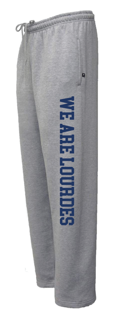 OUR LADY OF LOURDES Open Bottom Sweatpant