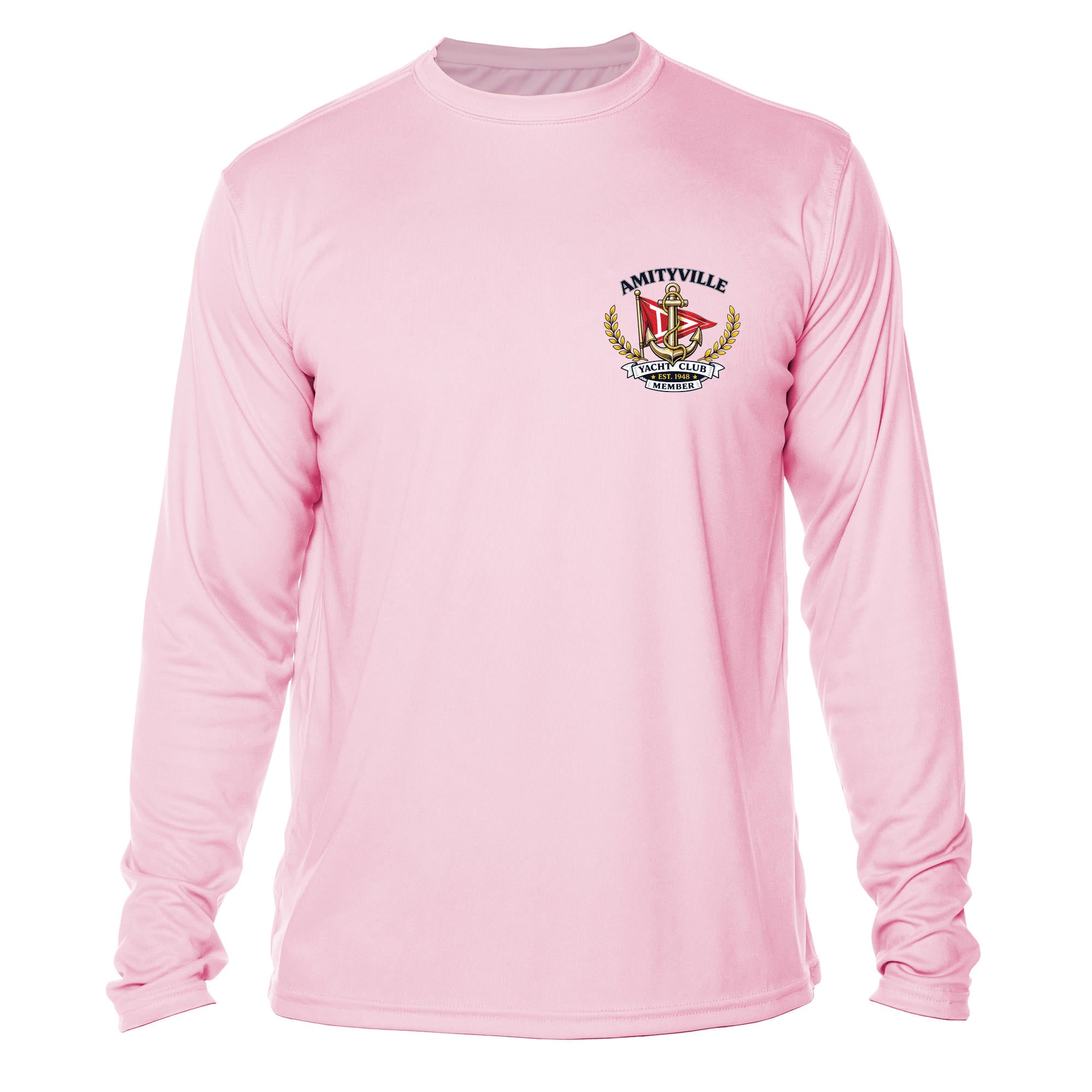 Amityville Yacht Club UPF 15+ MEN'S SOLAR LONG SLEEVE SHIRT