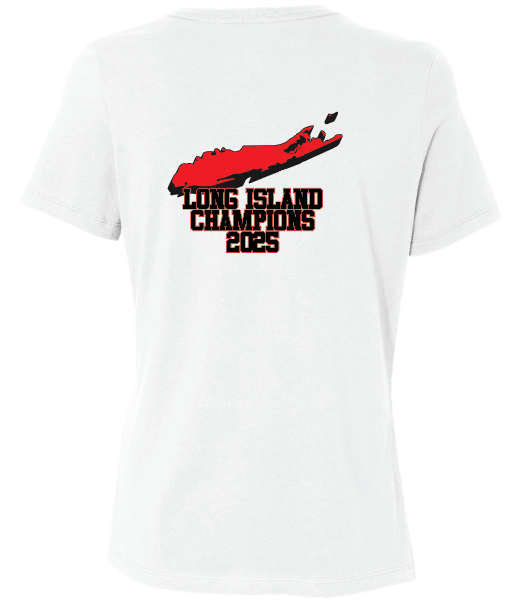 PLAINEDGE FLAG FOOTBALL  Champs Women's White Tee
