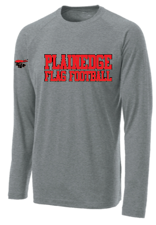 PLAINEDGE FLAG FOOTBALL Dri-Fit Long Sleeve Tee