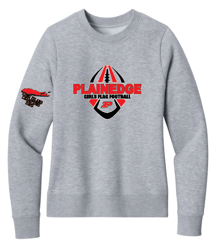 PLAINEDGE FLAG FOOTBALL Women's Crewneck Sweatshirt