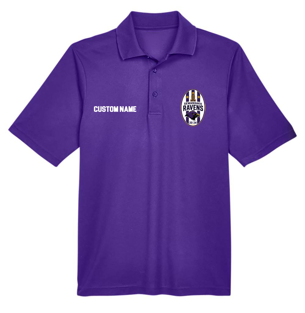 SEWANHAKA RAVENS BOYS SOCCER PRINTED PERFORMANCE MEN'S POLO 88181