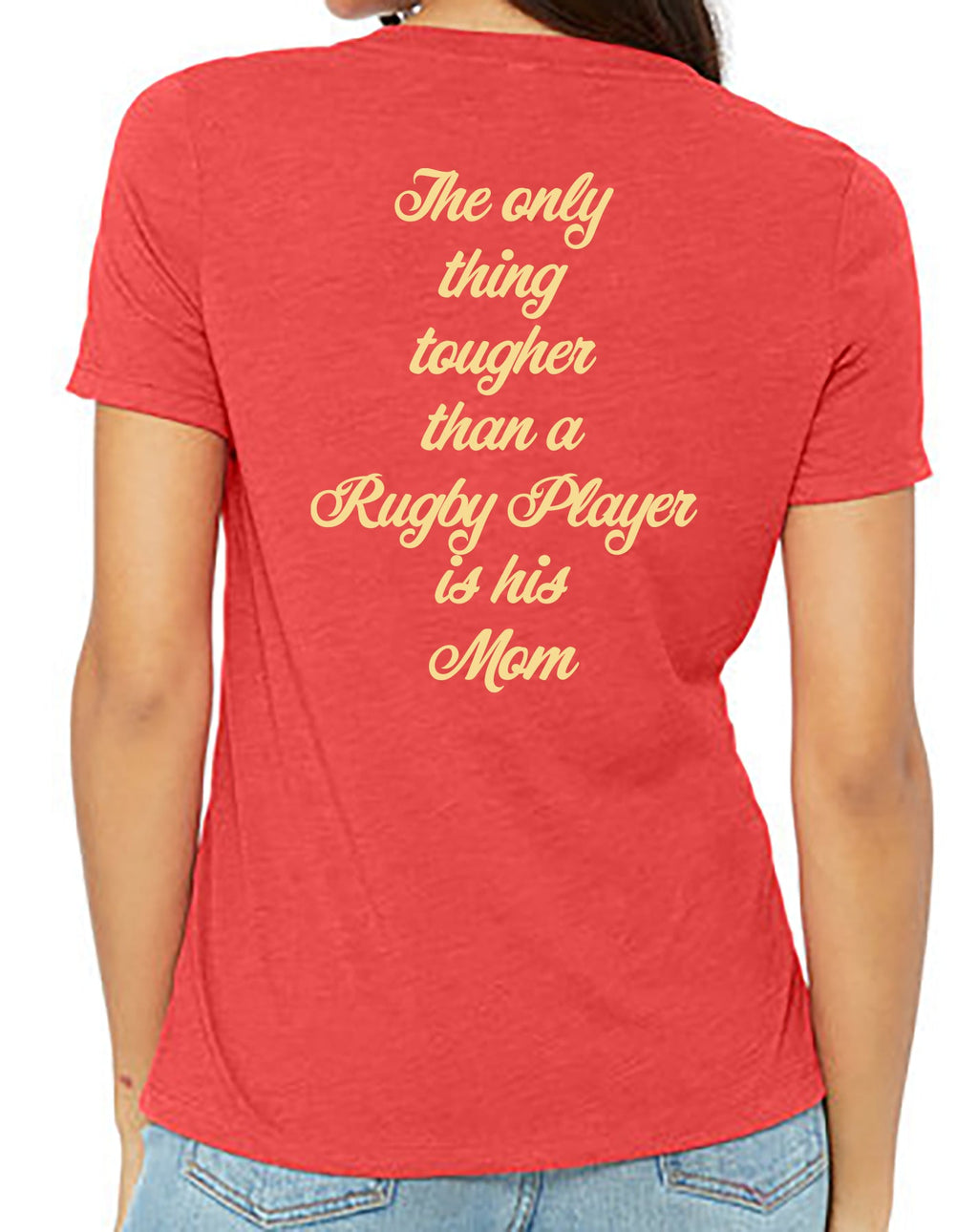 12 Flyers Rugby Battalion Mom V-neck Tshirt