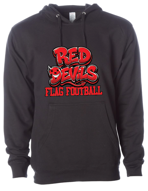 Plainedge Red Devils Flag Football Hoodie