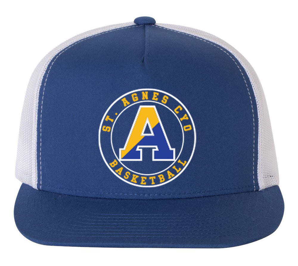 ST AGNES BASKETBALL Printed Snapback Trucker Hat
