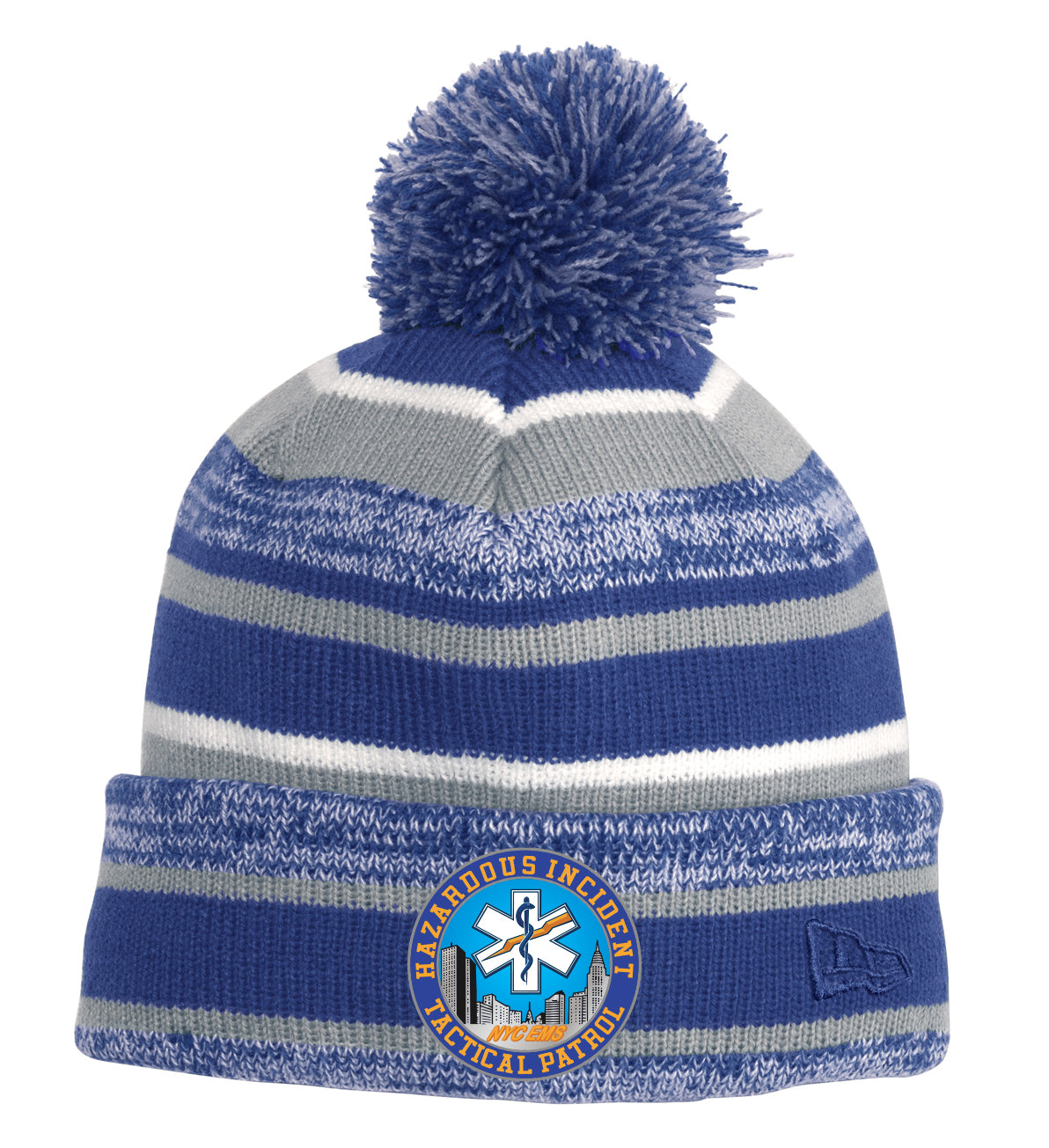 NYC HAZARD INCIDENT TACTICAL PATROL New Era Pom Pom Beanie
