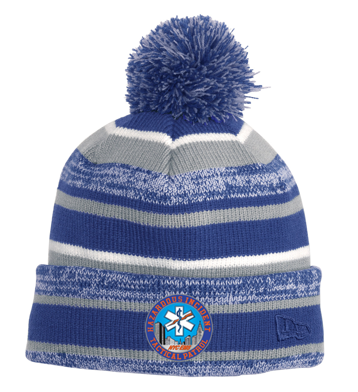 NYC HAZARD INCIDENT TACTICAL PATROL New Era Pom Pom Beanie