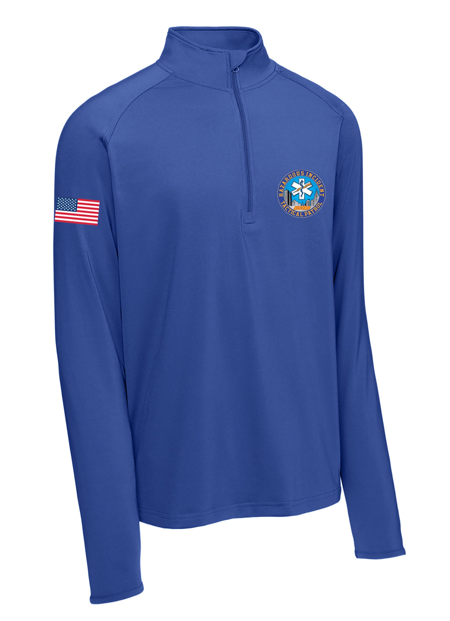 NYC HAZARD INCIDENT TACTICAL PATROL Embroidered 1/4 Zip