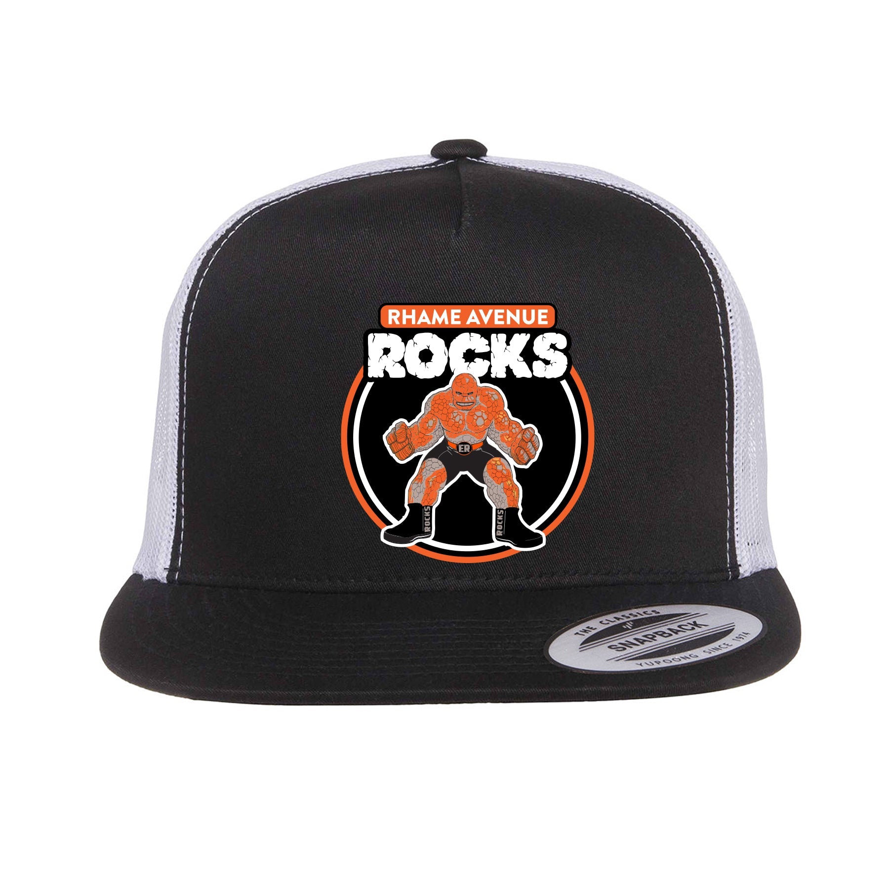 Rhame Ave Rocks Embroidered Trucker Hat