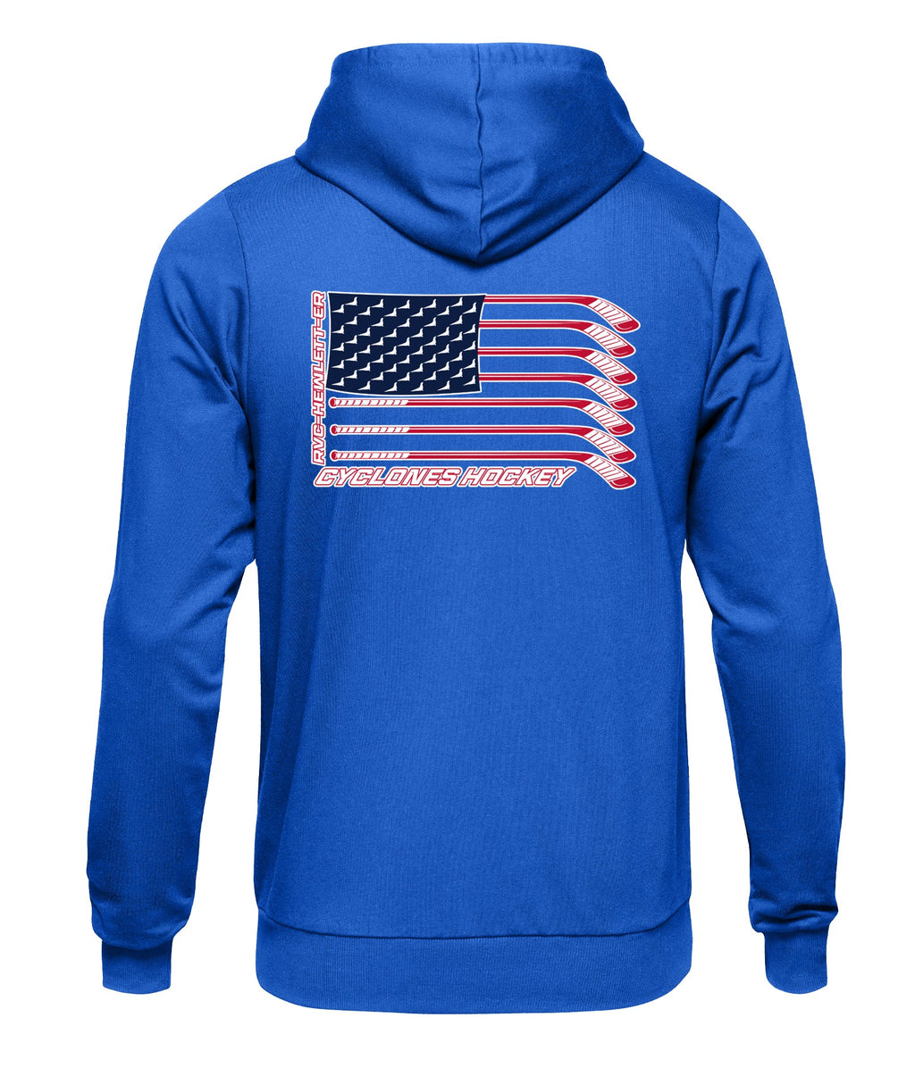 ROCKVILLE CENTRE HEWLETT E.R. HOCKEY Flag Hoodie