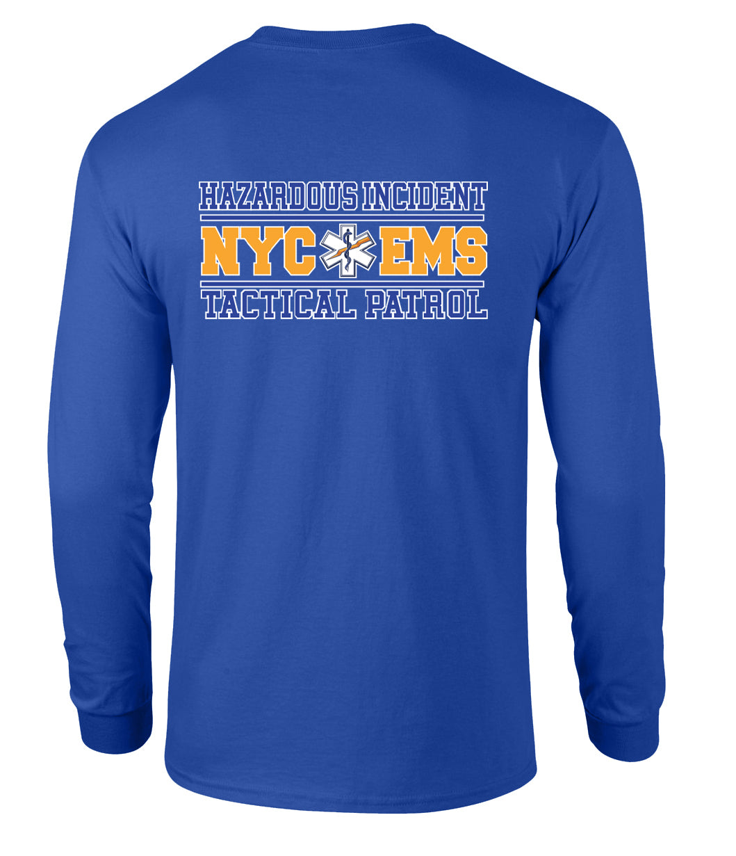NYC HAZARD INCIDENT TACTICAL PATROL Long Sleeve Graphic Tee