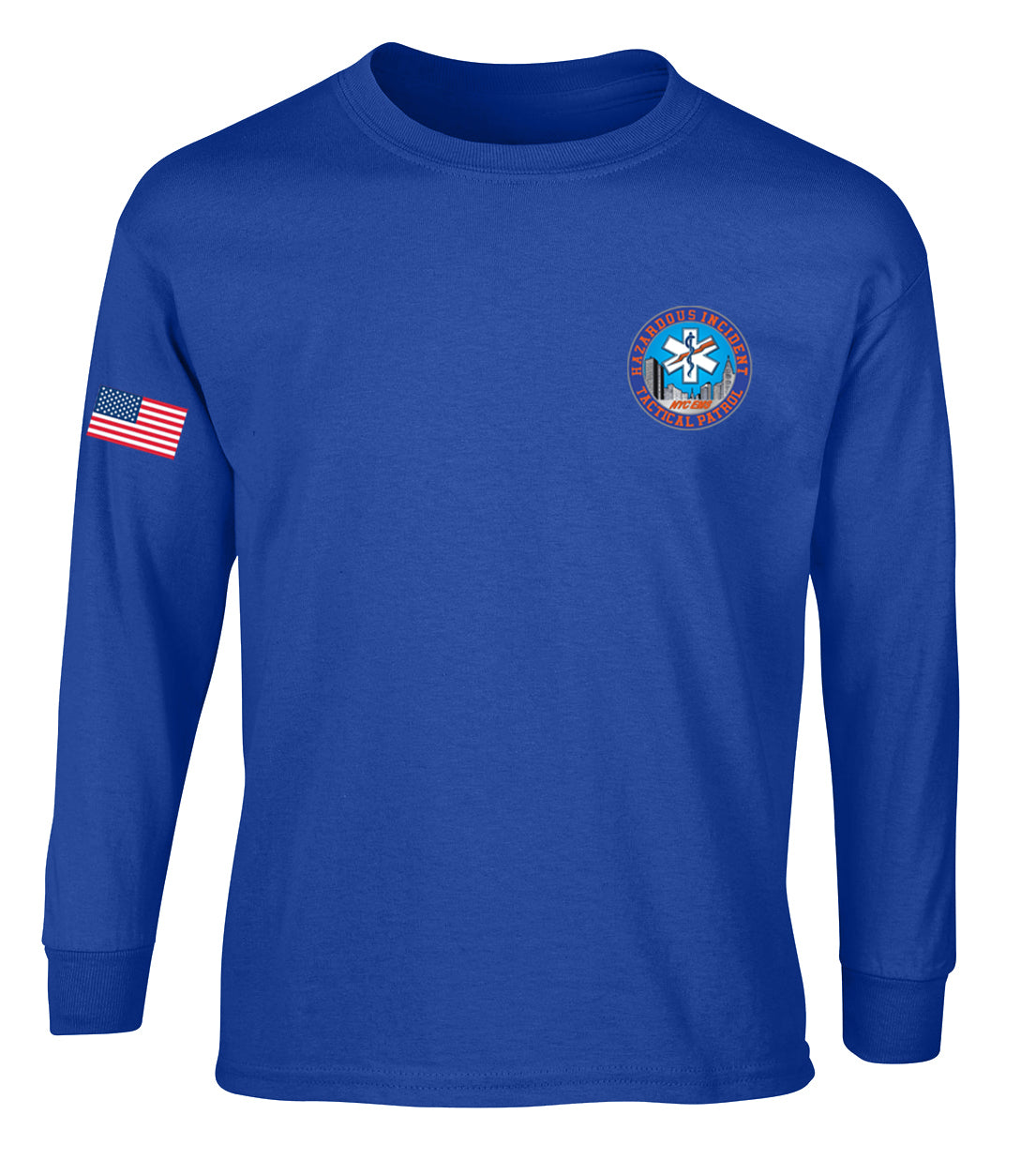 NYC HAZARD INCIDENT TACTICAL PATROL Long Sleeve Graphic Tee