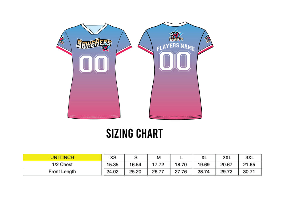 Spikehers Volleyball 15- 17 Uniform (Only Jerseys)