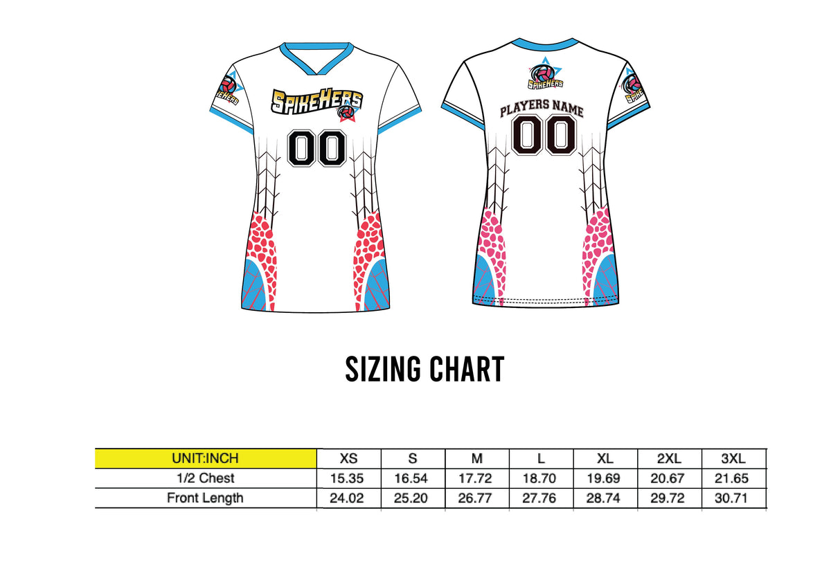 Spikehers Volleyball 15- 17 Uniform (Only Jerseys)