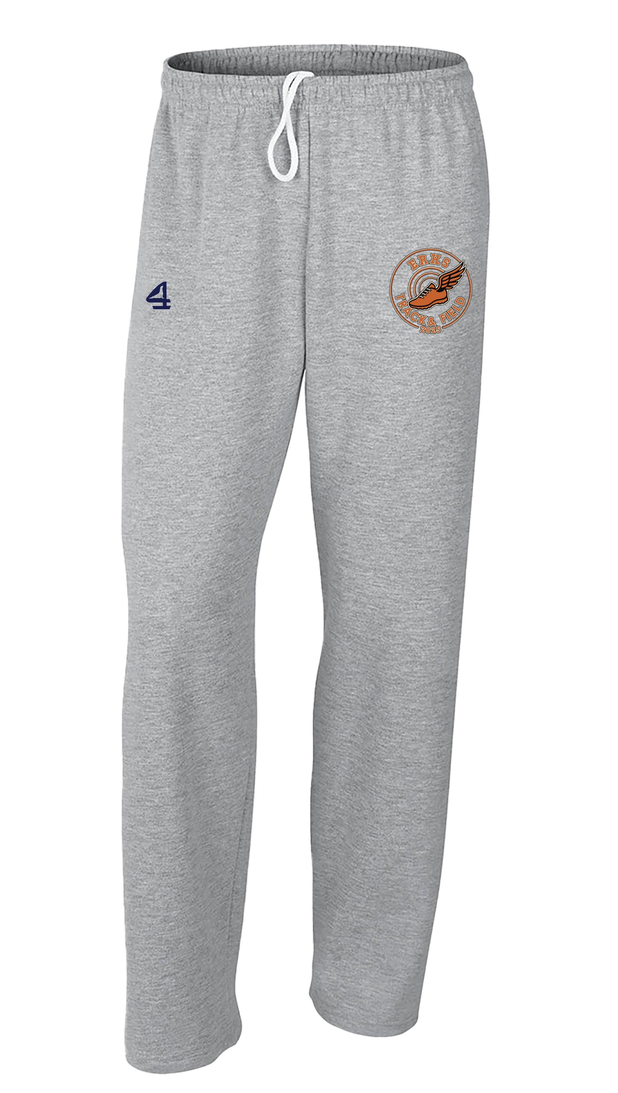 ERHS Track & Field Open Bottom Fleece Sweatpants