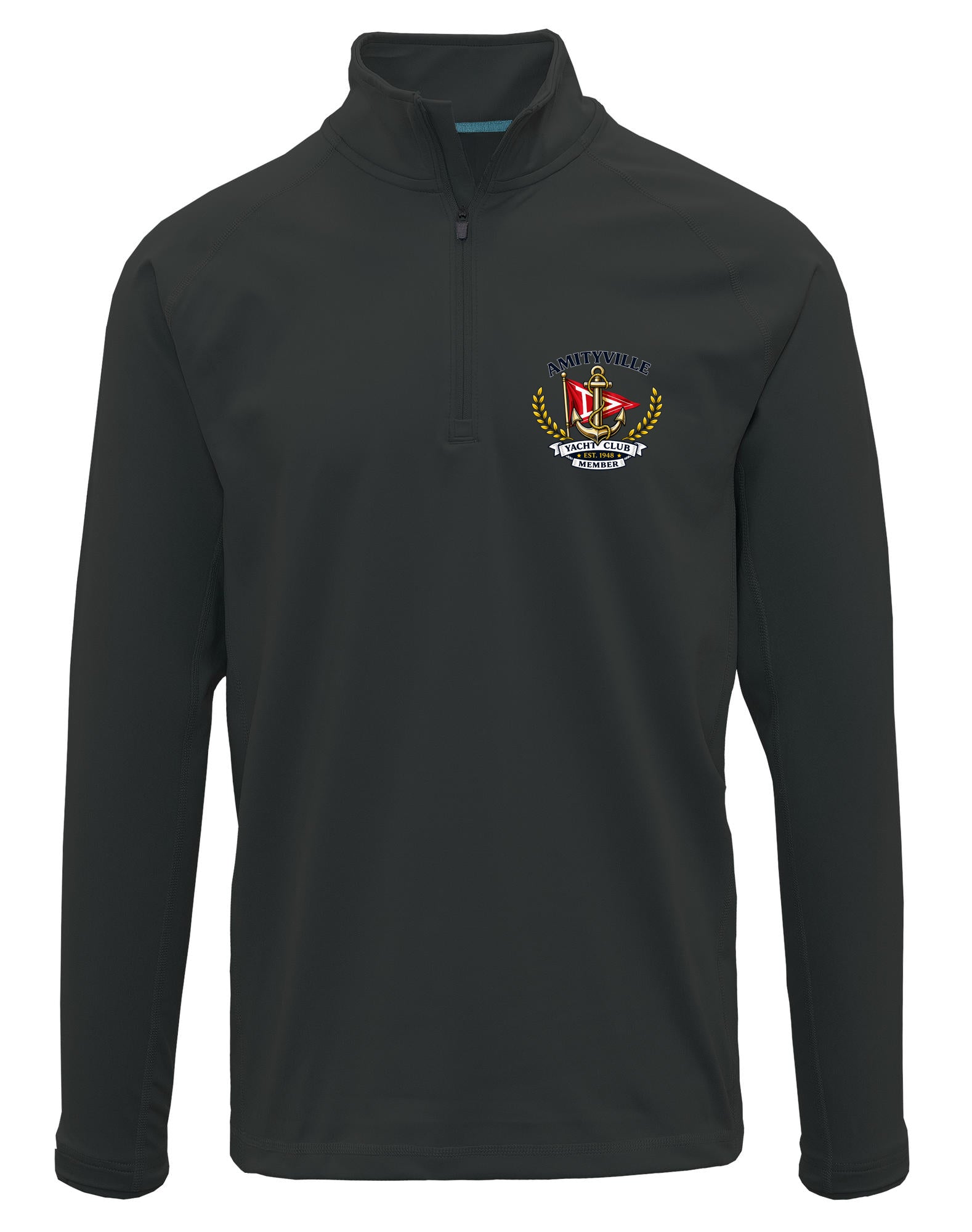 Amityville Yacht Club UPF 15+ PRINTED MEN'S 365 QUARTER-ZIP