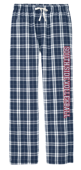 SOUTH SIDE MIDDLE SCHOOL VOLLEYBALL Flannel PJ Pants